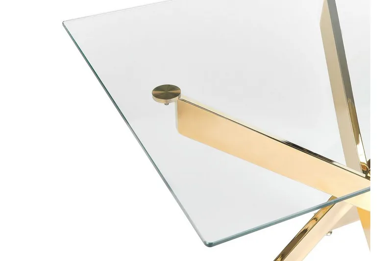 Vincenzo Spisebord 70x120 cm - Gennemsigtig/Guld - Møbler - Borde - Spisebord og køkkenbord