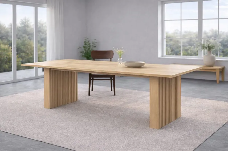 VIND Humle rektangulært spisebord 200 cm, Natur