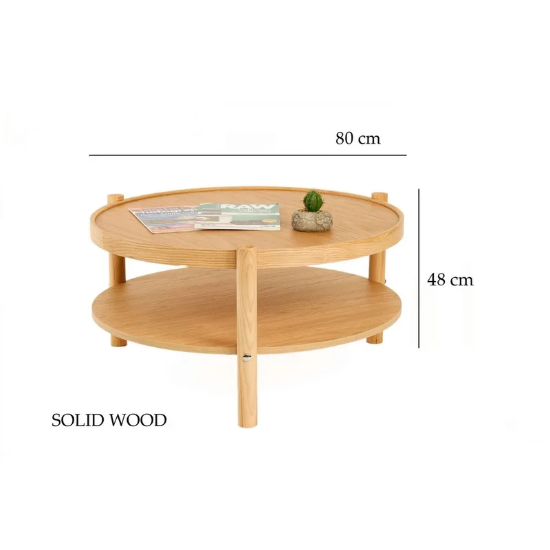 Vornel Sofabord 80 cm - Natur - Møbler - Borde - Sofabord