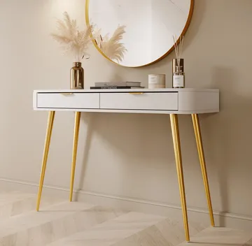 Walia Sminkebord 113 cm - Hvid - Møbler - Borde - Sminkebord & konsolbord