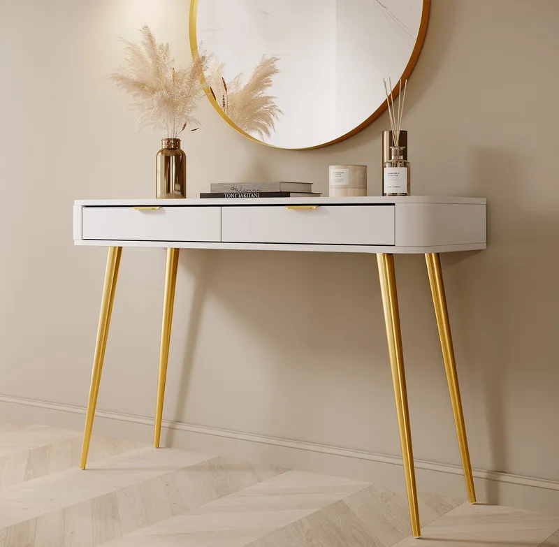 Walia Sminkebord 113 cm - Hvid - Møbler - Borde - Sminkebord & konsolbord