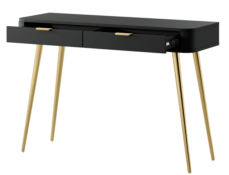 Walia Sminkebord 113 cm - Sort - Møbler - Borde - Sminkebord & konsolbord