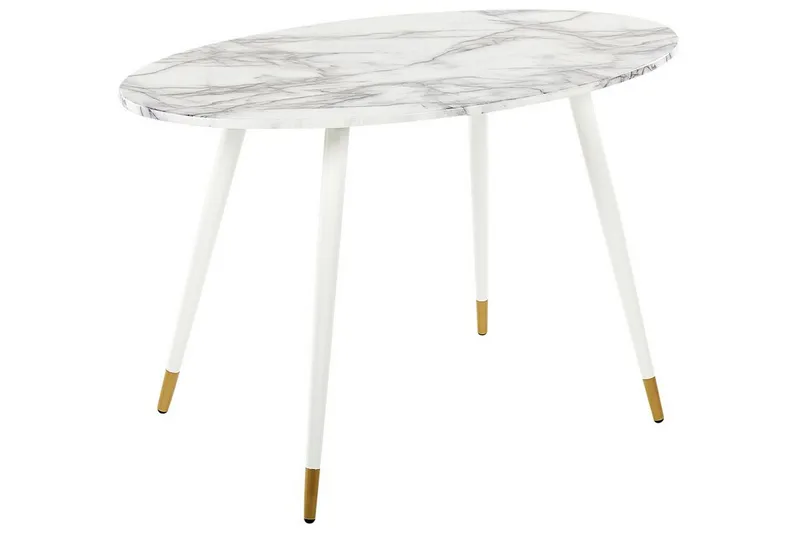 Wellon Spisebord 70x120 cm, Hvidt Guld