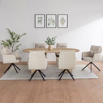 Wigan spisebord ovalt 200x100 cm - Eg - Møbler - Borde - Spisebord og køkkenbord