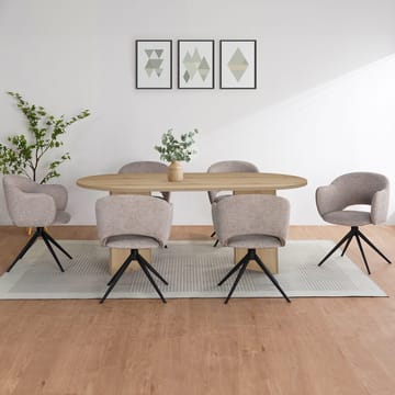 Wigan spisebord ovalt 200x100 cm - Eg - Møbler - Borde - Spisebord og køkkenbord