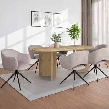 Wigan spisebord ovalt 200x100 cm - Eg - Møbler - Borde - Spisebord og køkkenbord