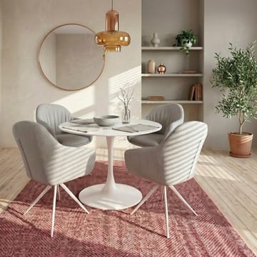 Yazoo spisebord rundt 100 cm - Kashmircreme - Møbler - Borde - Spisebord og køkkenbord