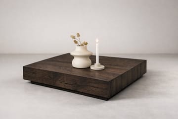 York Kvadratisk Sofabord 80 cm i Træ - Mørkebrun - Møbler - Borde - Sofabord