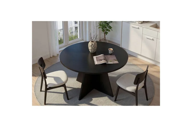 Zalen Spisebord 120 cm - Sort - Møbler - Borde - Spisebord og køkkenbord