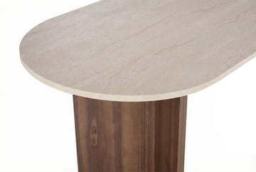 Zalen Spisebord 120x75x120 cm - Travertine Walnut - Møbler - Borde - Spisebord og køkkenbord