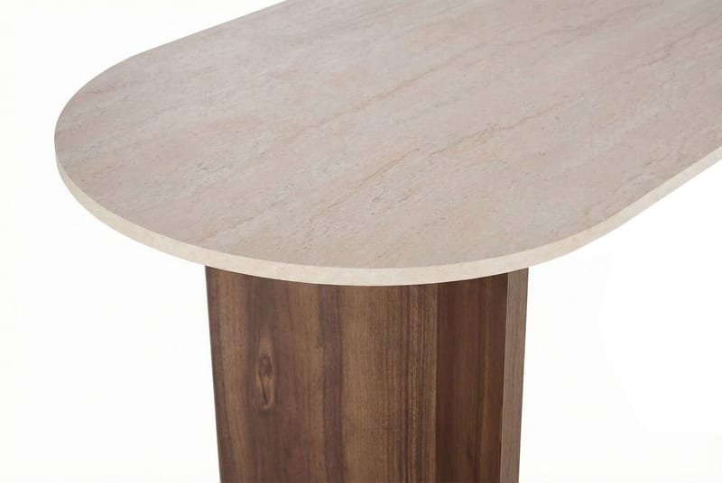 Zalen Spisebord 120x75x120 cm - Travertine Walnut - Møbler - Borde - Spisebord og køkkenbord