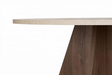 Zalen Spisebord 120x75x120 cm - Travertine Walnut - Møbler - Borde - Spisebord og køkkenbord