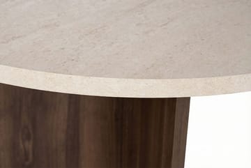 Zalen Spisebord 120x75x120 cm - Travertine Walnut - Møbler - Borde - Spisebord og køkkenbord