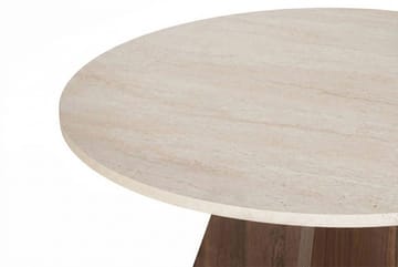 Zalen Spisebord 120x75x120 cm - Travertine Walnut - Møbler - Borde - Spisebord og køkkenbord