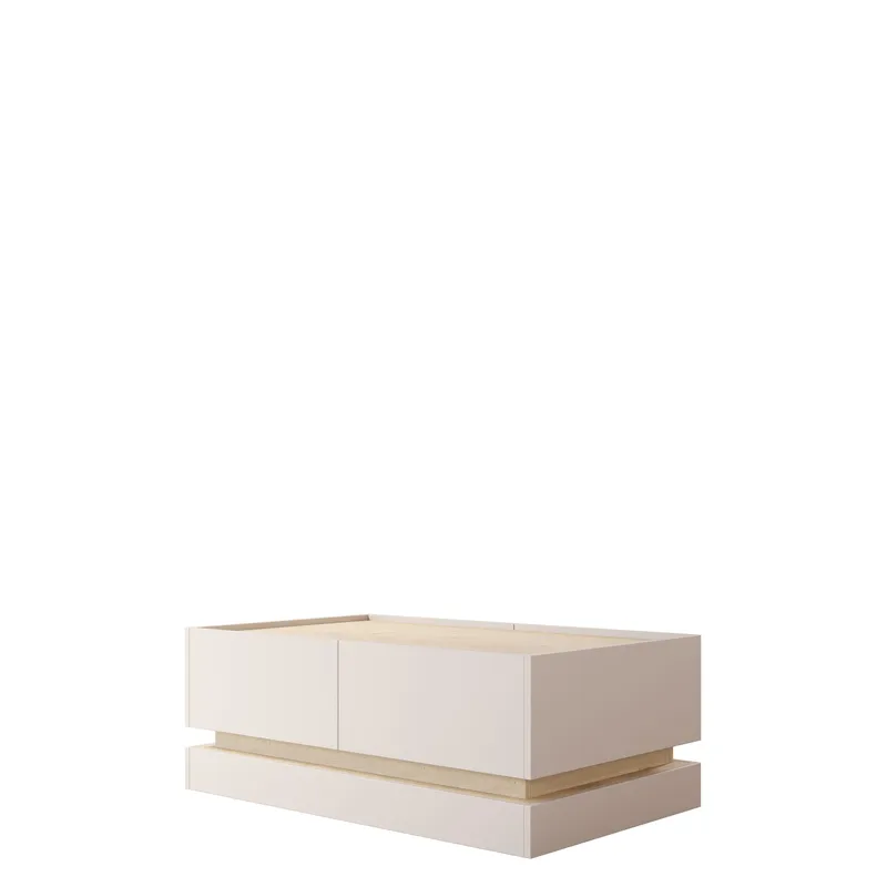 Zelric Rektangulært Sofabord 97 cm i Træ, Beige
