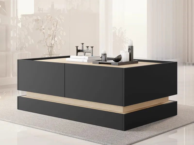 Zelric Sofabord 97 cm - Sort - Møbler - Borde - Sofabord