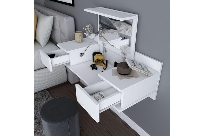 Zenn Toiletbord 100 cm - Hvid - Møbler - Borde - Sminkebord & konsolbord