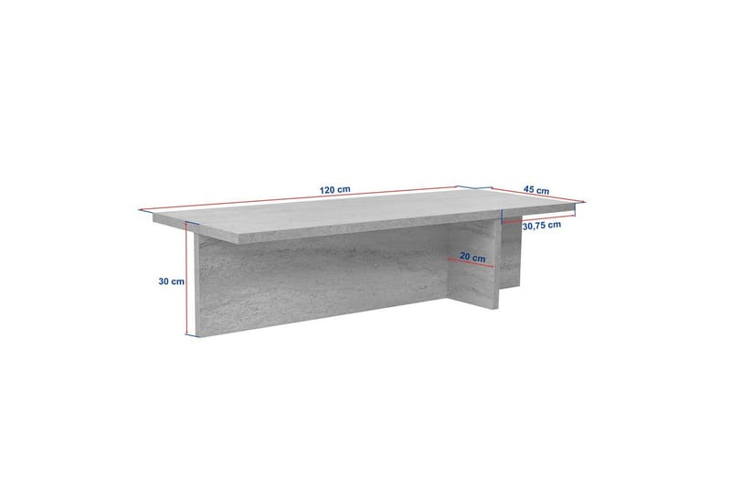 Zephral Sofabord 120 cm - Brun - Møbler - Borde - Sofabord