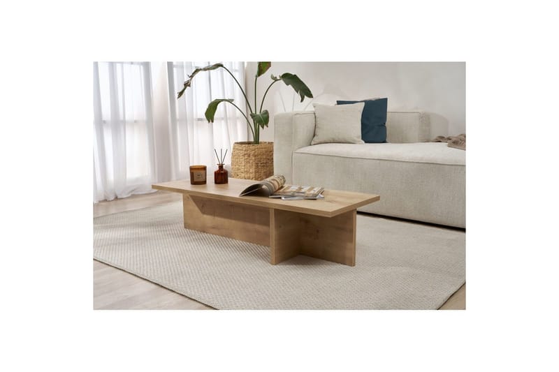 Zephral Sofabord 120 cm - Natur - Møbler - Borde - Sofabord