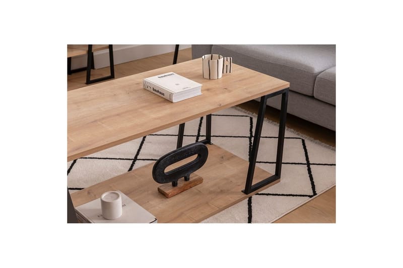 Zeric Sofabord 120 cm - Blå/Sort - Møbler - Borde - Sofabord