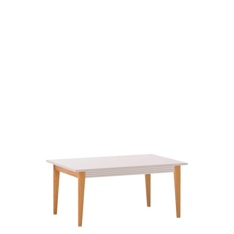 Zeylor Rektangulært Sofabord med Profileret List i Eg, Beige