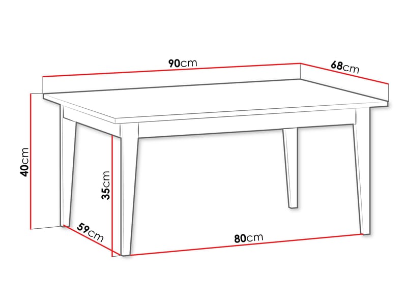 Zeylor Sofabord 90 cm - Møbler - Borde - Sofabord