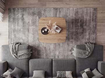 Zorlen Kvadratisk sofabord 75x75 cm med eg-look - sort egetræslook - Møbler - Borde - Spisebord og køkkenbord