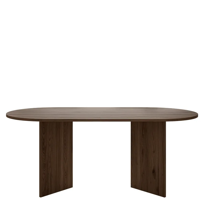Zyleron Spisebord ovalt 185 cm - Brun - Møbler - Borde - Spisebord og køkkenbord