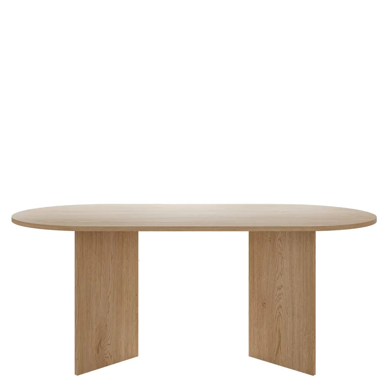 Zyleron Spisebord ovalt 185 cm, Lysebrun