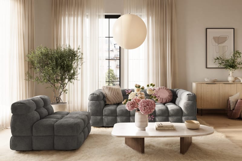 Elise Lænestol - Mørkegrå - Møbler - Stole & lænestole - Lænestole - Lænestol uden armlæn