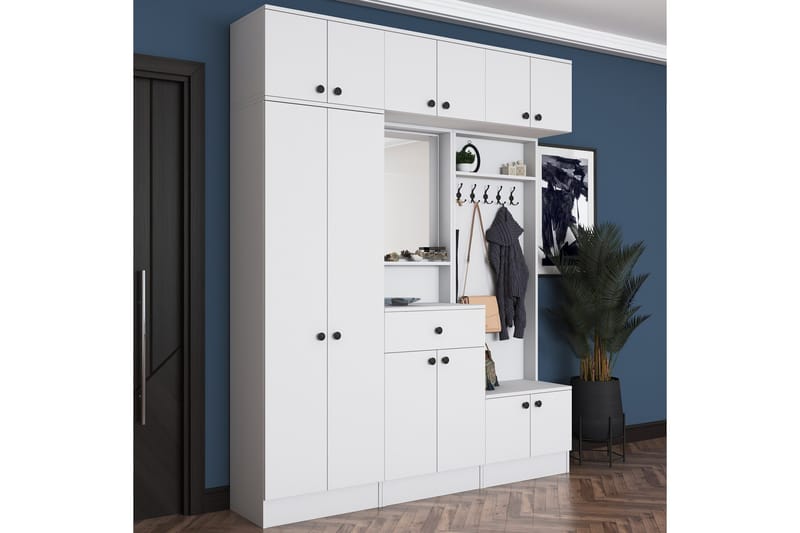 Honny Entrésæt Hvid - Hanah Home - Møbler - Entrémøbler - Møbelsæt til hall og entre