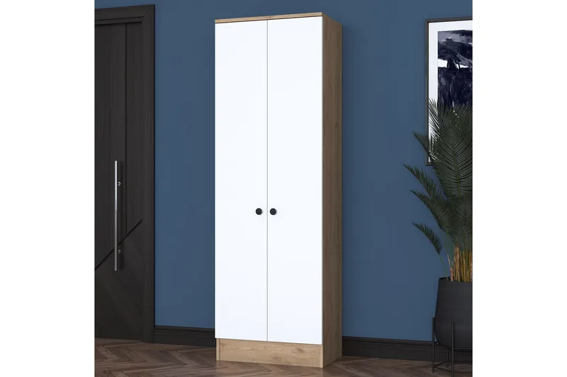 Hooda Entrésæt Hvid/Brun - Hanah Home - Møbler - Entrémøbler - Møbelsæt til hall og entre