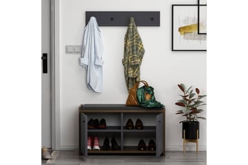 Ostwerwal Entrésæt Antracit - Hanah Home - Møbler - Entrémøbler - Møbelsæt til hall og entre