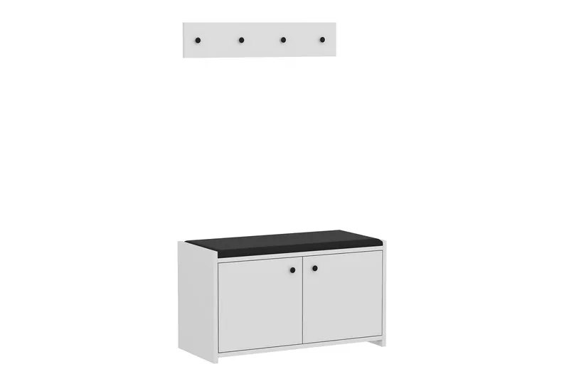 Ostwerwal Entrésæt Hvid - Hanah Home - Møbler - Entrémøbler - Møbelsæt til hall og entre