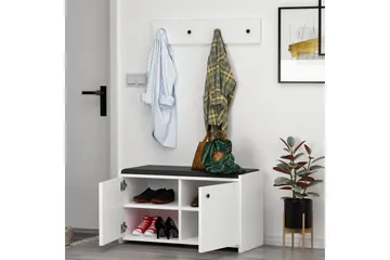Ostwerwal Entrésæt Hvid - Hanah Home - Møbler - Entrémøbler - Møbelsæt til hall og entre