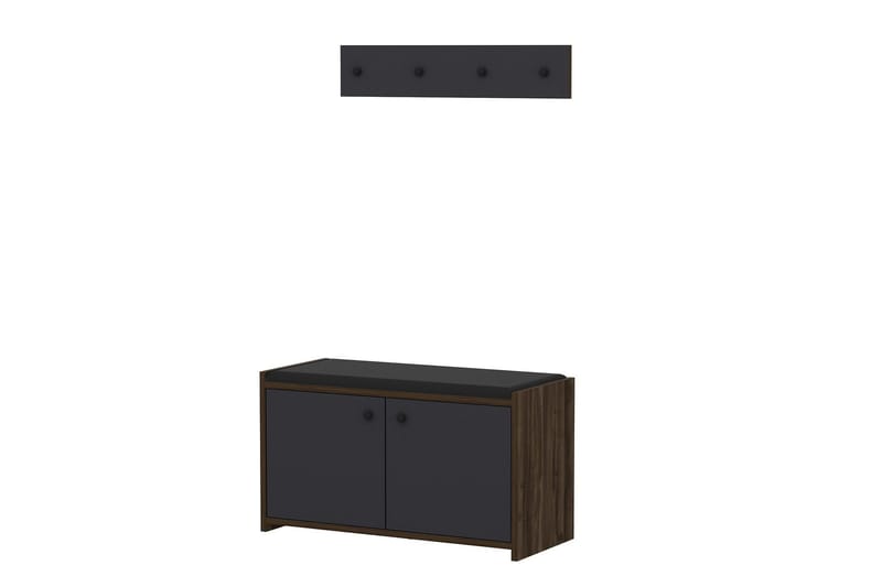 Ostwerwal Entrésæt Antracit - Hanah Home - Møbler - Entrémøbler - Møbelsæt til hall og entre