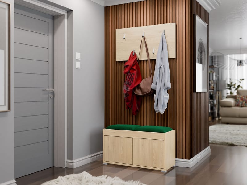 Agawal Hallmöbelset - Brun - Møbler - Entrémøbler - Møbelsæt til hall og entre