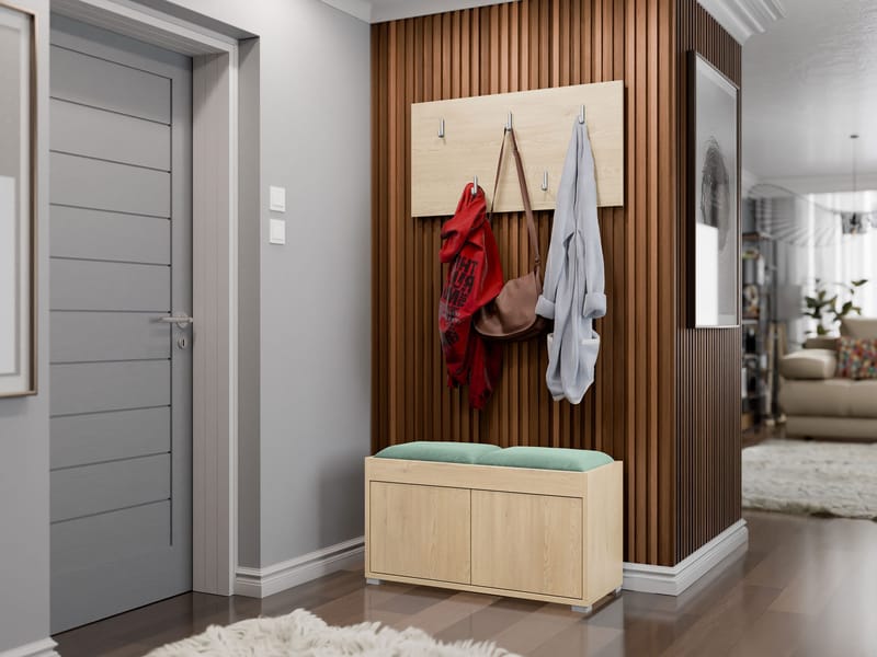 Agawal Hallmöbelset - Brun - Møbler - Entrémøbler - Møbelsæt til hall og entre