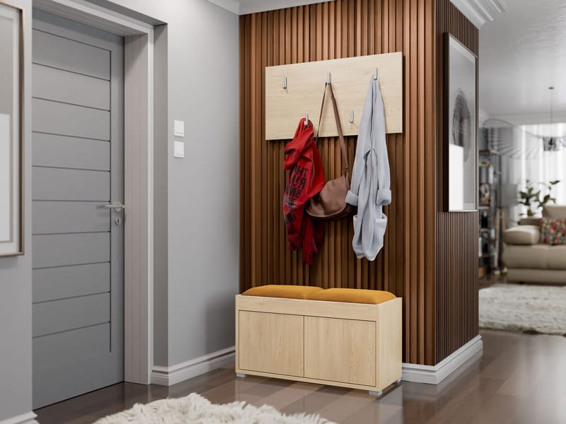 Agawal Hallmöbelset - Brun - Møbler - Entrémøbler - Møbelsæt til hall og entre