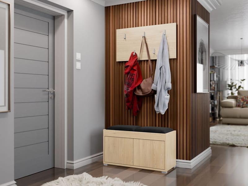 Agawal Hallmöbelset - Brun - Møbler - Entrémøbler - Møbelsæt til hall og entre