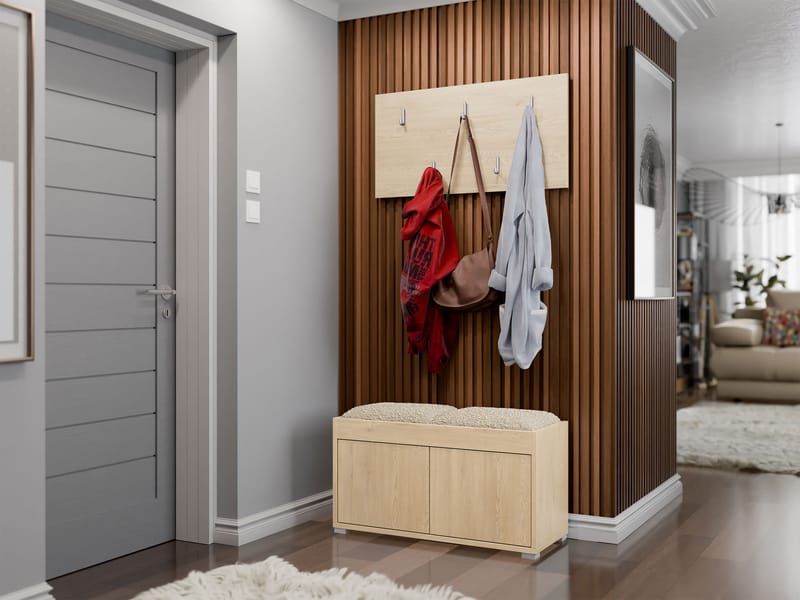 Agawal Hallmöbelset - Brun - Møbler - Entrémøbler - Møbelsæt til hall og entre