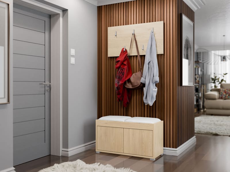 Agawal Hallmöbelset - Brun - Møbler - Entrémøbler - Møbelsæt til hall og entre
