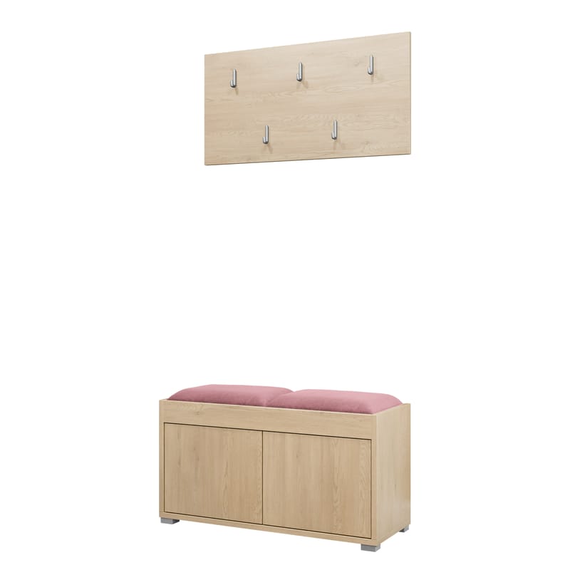 Agawal Hallmöbelset - Brun - Møbler - Entrémøbler - Møbelsæt til hall og entre