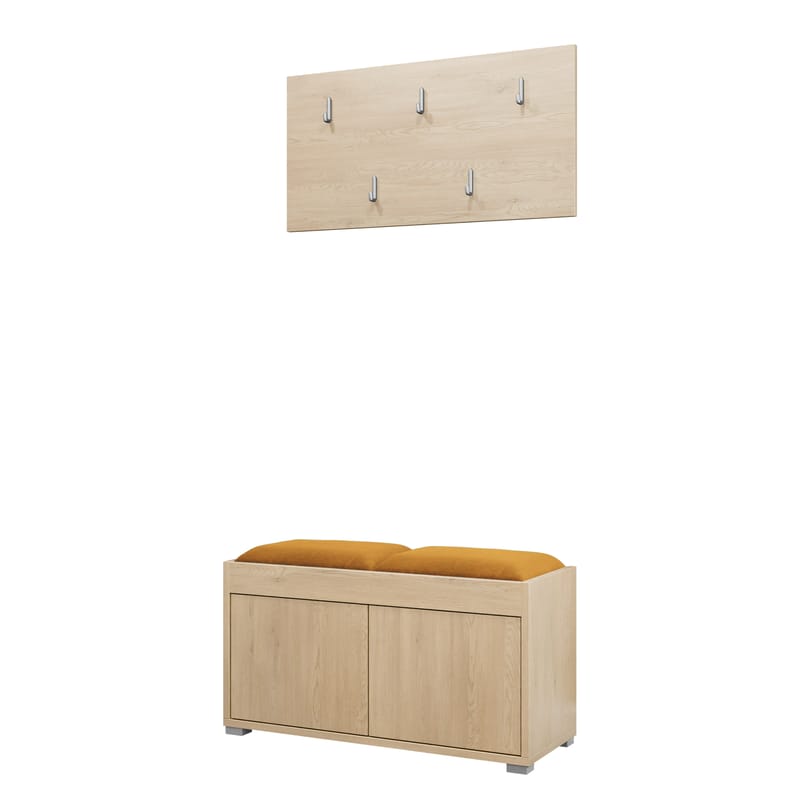 Agawal Hallmöbelset - Brun - Møbler - Entrémøbler - Møbelsæt til hall og entre