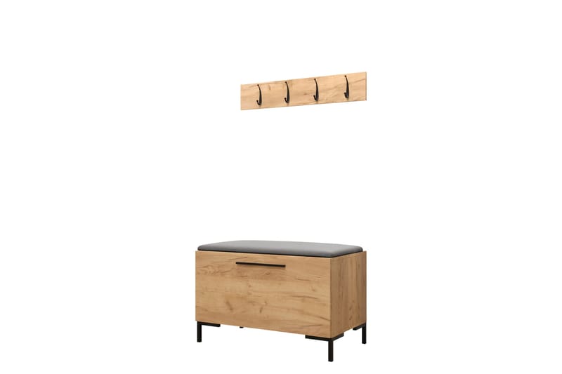 Ahsamin Hall Møbelsæt - Beige/Grå - Møbler - Entrémøbler - Møbelsæt til hall og entre