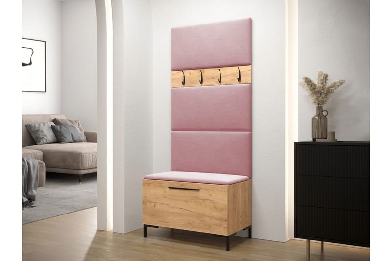 Ahsamin Hall Møbelsæt - Brun - Møbler - Entrémøbler - Møbelsæt til hall og entre