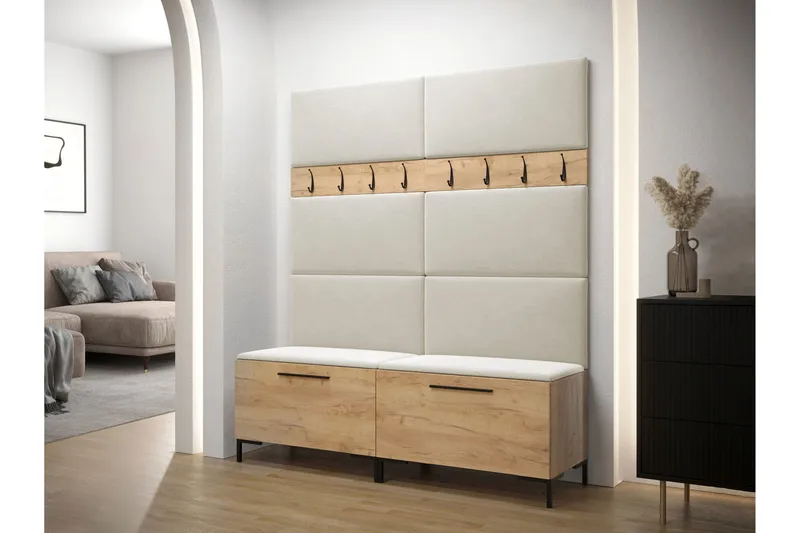 Ahsamin Hall Møbelsæt - Hvid - Møbler - Entrémøbler - Møbelsæt til hall og entre