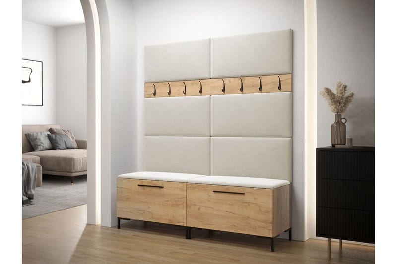 Ahsamin Hall Møbelsæt - Hvid - Møbler - Entrémøbler - Møbelsæt til hall og entre