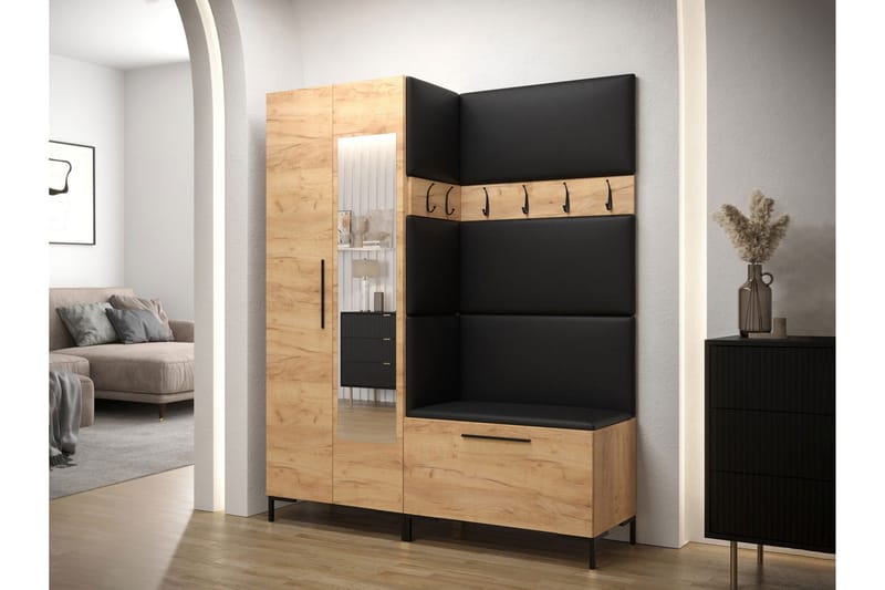 Ahsamin Hall Møbelsæt - Orange - Møbler - Entrémøbler - Møbelsæt til hall og entre