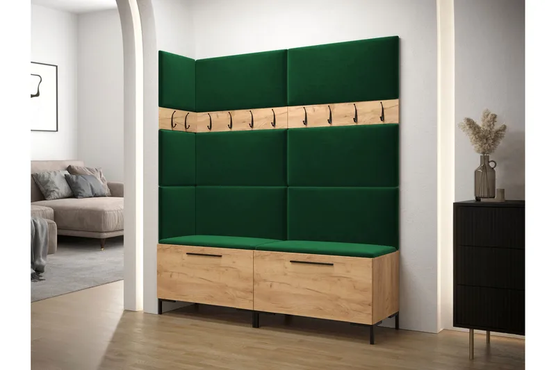 Ahsamin Hall Møbelsæt - Sort - Møbler - Entrémøbler - Møbelsæt til hall og entre